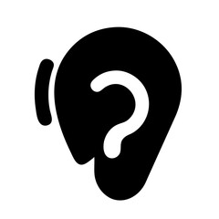 Creative Ear Symbol Representing LOR in Medicine