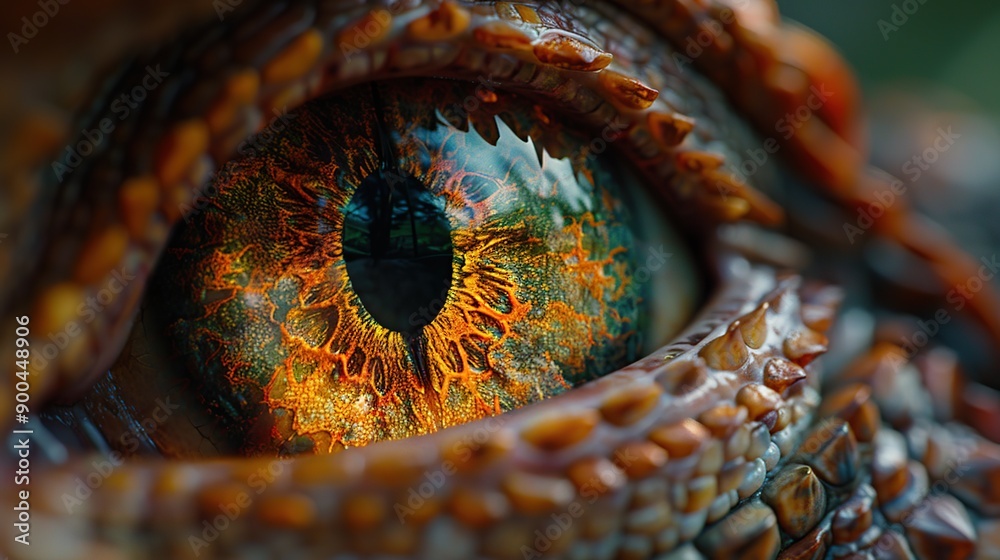 Canvas Prints close-up dragon eye