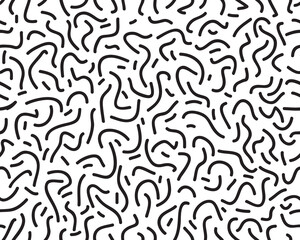 Seamless pattern with confetti on a white background	