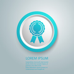 Award icon symbol vector on white background