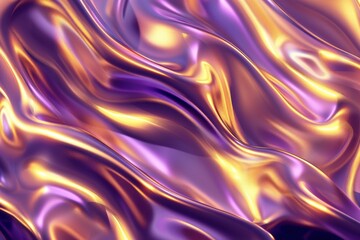 Obraz premium Radiant gold and lavender luminous 3d background