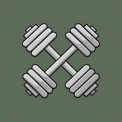 Obraz premium dumbbells with heavy plates. Sports equipment 3d render illustration vector