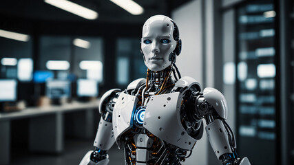 Robot in the process of self-learning and self-growth.