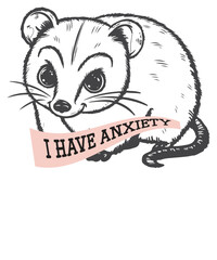I have anxiety Funny Possum T-shirt, Sarcastic Sayings Shirt, Vintage 90s Gag Shirt, Funny Rat, Possum meme shirt, Possum quote, Possum saying
