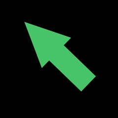 arrow on black background