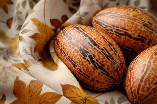 Yam or suran, popular indian fruit, on indian motif background