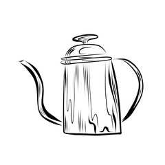 drawing lines. line art coffee filter. Vector minimalistic