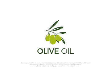 Olive oil logo vector, Olive icon vector eps.