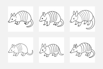 Beautiful Armadillo Line Art for Your Collection
