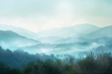 Blurry landscape background, generative ai