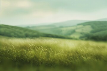 Obraz premium Blurry landscape background, generative ai