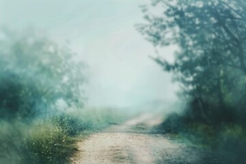 Naklejka premium Blurry landscape background, generative ai