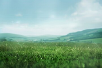 Fototapeta premium Blurry landscape background, generative ai