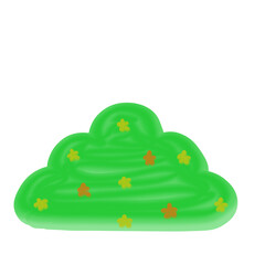 cloud computing concept on white background