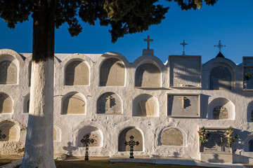 Naklejka premium Catholic Cemetery in Aznalcazar, Seville Province, Andalusia, Spain