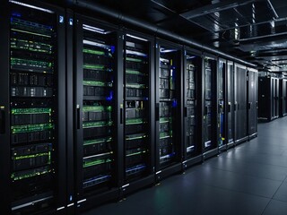 Server racks in a data center