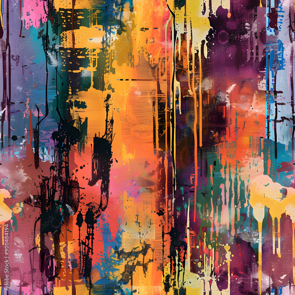 Poster Abstract grunge colorful background showing artistic pattern