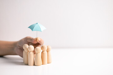 Life insurance provides protection and care for a family, ensuring that the mother, father, and child are financially safeguarded in the event of a loss of the primary income-earning person.