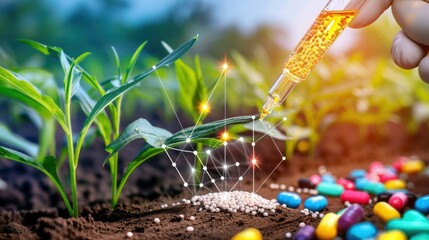 Fertilizer effects on crop yield, bar chart