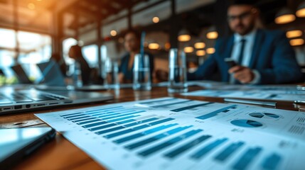 Business icon bar chart design. Modern business analysis and visualization on infographic