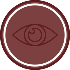 View Vector Line Double Circle Maroon