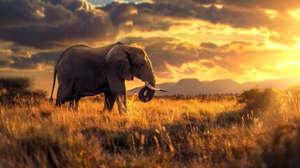 Naklejka premium South african wildlife safari a stunning display of indigenous animals in their natural habitat