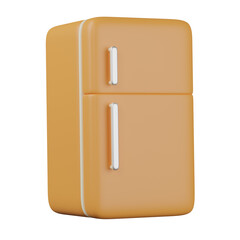 3d render  fridge  illustration