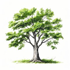 Fototapeta premium the AI Image Generator, tree on transparent background, High quality isolated tree