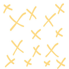 3d render of a symbol yellow