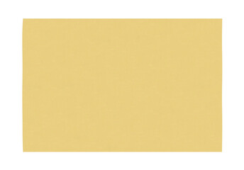 A brown piece of paper horizontal. On isolated transparent background.