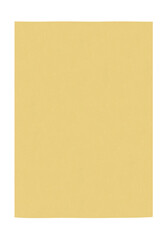 A brown piece of paper vertical. On isolated transparent background.