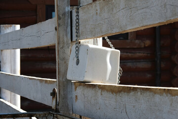 Large block of mineral salt.