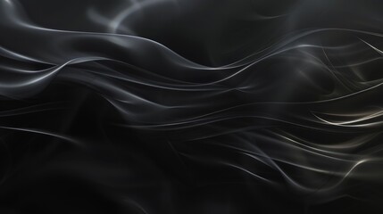 Obraz premium Elegant black texture with gray smoky swirls. Modern background for phone wallpapers and web page design.