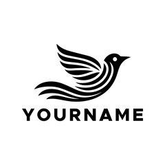 Obraz premium birds vector black color