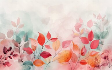 Watercolor Autumn Leaves