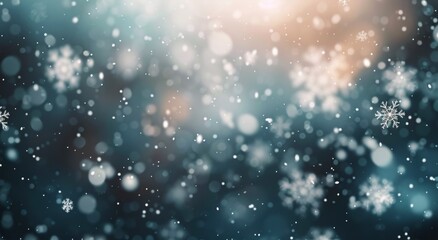 Obraz premium Snowflakes Falling on a Winter Day