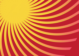 Obraz premium orange sun rays. sun blast color background design. 