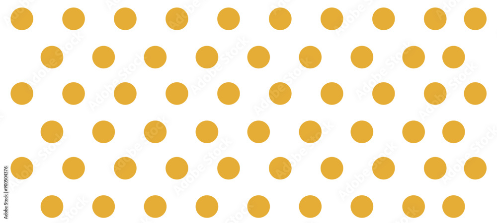 Wall mural peach fuzz color of the year 2024 seamless pattern with circles.vector illustration.