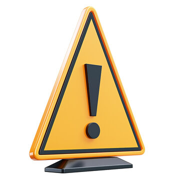 recommend clip art: 3d warning sign with exclamation mark clip art