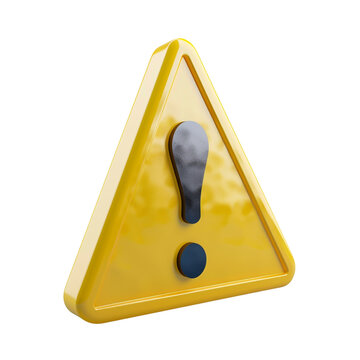 recommend clip art: 3d warning sign with exclamation mark clip art