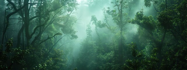 Enchanted Forest: A Misty Green Haven