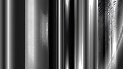 A set of silver metallic glossy gradients on a black background. Texture of a smooth metal surface. Vector illustration. --ar 16:9 Job ID: d0d61bbb-3086-45cf-939f-be6c6befac24
