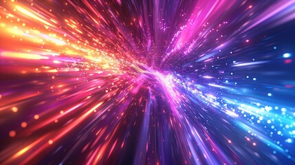 Naklejka premium Gradient light effects creating a sense of speed