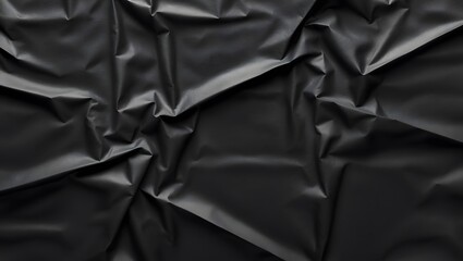 Fototapeta premium Black paper texture. Folding paper marks. A4 black paper overlay.