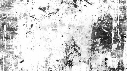 Obraz premium Black and white grunge. Distress overlay texture. Abstract surface dust and rough dirty wall background concept. Worn, torn, weathered effect. 