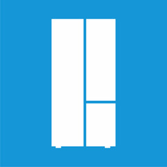 refrigerator icon vector, vektor icon kulkas model bagus moderen 