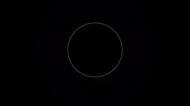 Circle animation push button templet 4k