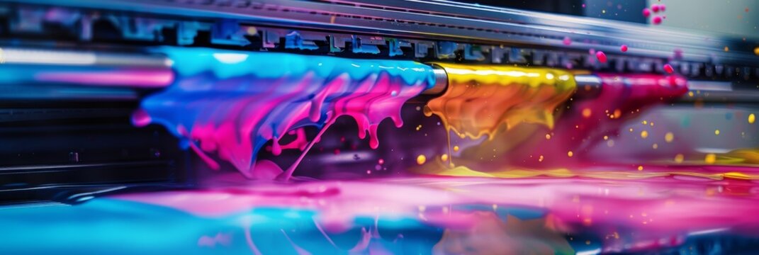 photo illustrating an office or professional plotter large format photocopier or printer featuring