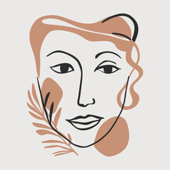 Minimalist large-face vector illustration art.