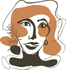 Minimalist large-face vector illustration art.